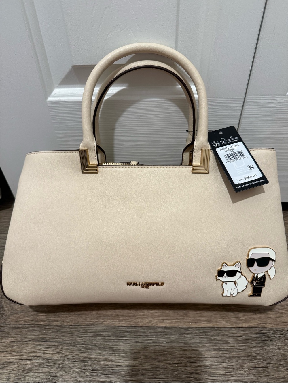 Karl Lagerfeld Paris Meribel Satchel NWT - Picture 8 of 9